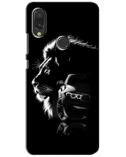 Чехол для Xiaomi Redmi 7 с картинкой «BMW и лев»