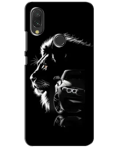 Чехол для Xiaomi Redmi 7 с картинкой «BMW и лев»
