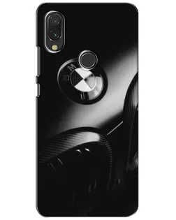 Чехол для Xiaomi Redmi 7 с картинкой «Эмблема BMW — макро»