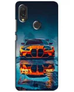 Чехол для Xiaomi Redmi 7 с картинкой «BMW — золотая эмблема»