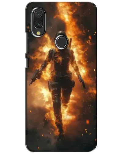 Чехол для Xiaomi Redmi 7 с картинкой «BMW — скорость в дожде»