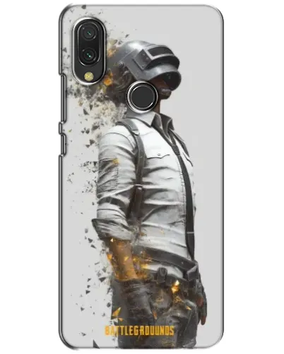 Чехол для Xiaomi Redmi 7 с картинкой «PUBG — боец в пыли»