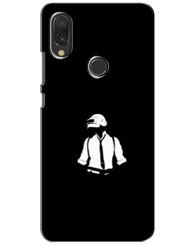 Чехол для Xiaomi Redmi 7 с картинкой «PUBG — белый шлем»