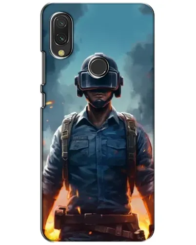 Чехол для Xiaomi Redmi 7 с картинкой «PUBG — реалистичный герой»
