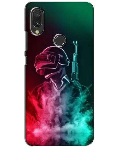 Чехол для Xiaomi Redmi 7 с картинкой «PUBG — огненный воин»