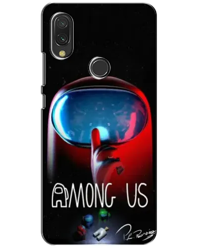 Чехол для Xiaomi Redmi 7 с картинкой «Красный импостер — макро» Чехол для Xiaomi Redmi 7 с картинкой «Красный импостер — макро»