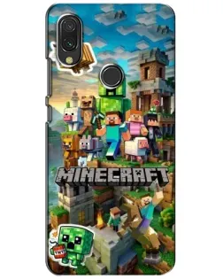 Чохол для Xiaomi Redmi 7 з картинкою «Замок Minecraft»