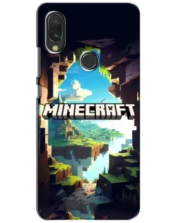 Чохол для Xiaomi Redmi 7 з картинкою «Печера Майнкрафт»