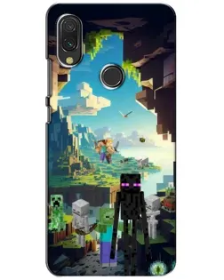 Чохол для Xiaomi Redmi 7 з картинкою «Ендермен у лісі»