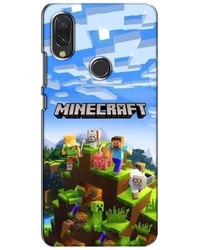 Чохол для Xiaomi Redmi 7 з картинкою «Minecraft класичний світ»