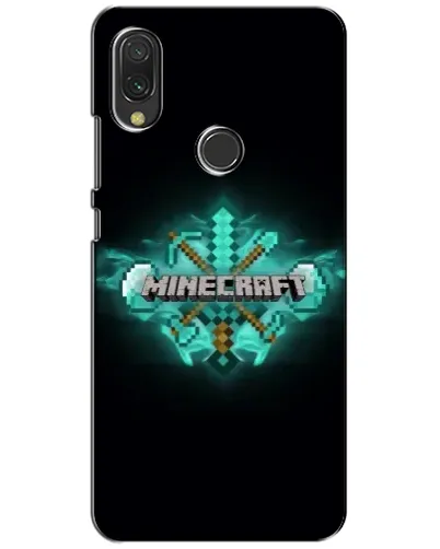 Чохол для Xiaomi Redmi 7 з картинкою «Minecraft Diamond лого»