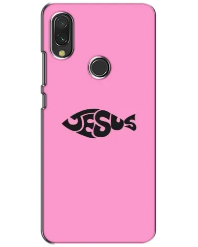 Чехол для Xiaomi Redmi 7 с картинкой «Розовый символ Jesus» Чехол для Xiaomi Redmi 7 с картинкой «Розовый символ Jesus»