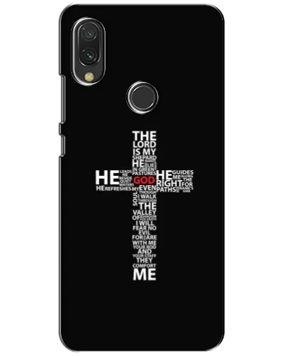 Чехол для Xiaomi Redmi 7 с картинкой «Текстовый крест» Чехол для Xiaomi Redmi 7 с картинкой «Текстовый крест»