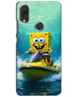 Чехол для Xiaomi Redmi 7 с картинкой «Спанч Боб на гидроцикле» Чехол для Xiaomi Redmi 7 с картинкой «Спанч Боб на гидроцикле»