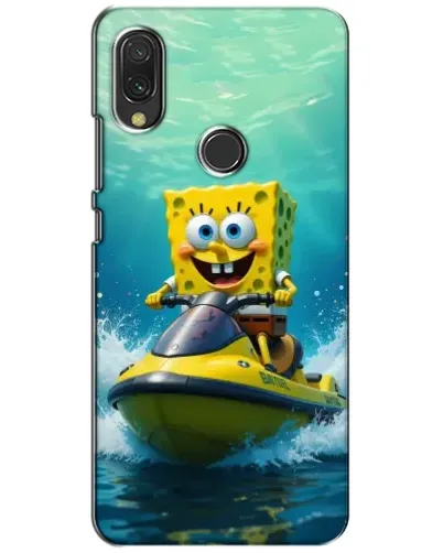Чехол для Xiaomi Redmi 7 с картинкой «Спанч Боб на гидроцикле» Чехол для Xiaomi Redmi 7 с картинкой «Спанч Боб на гидроцикле»