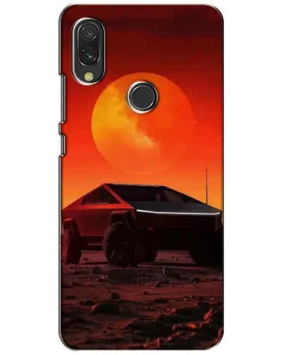 Чехол для Xiaomi Redmi 7 с картинкой «Cybertruck на Марсе»