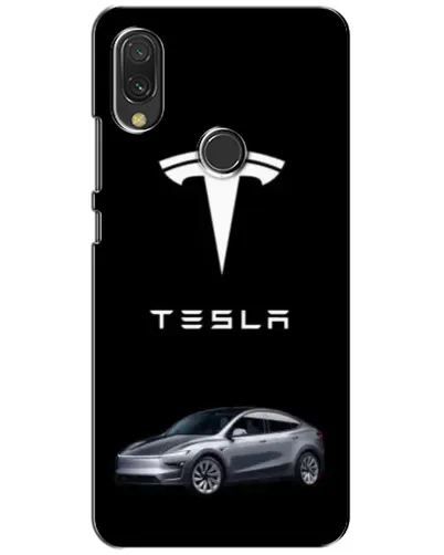 Чехол для Xiaomi Redmi 7 с картинкой «Tesla Model Y»