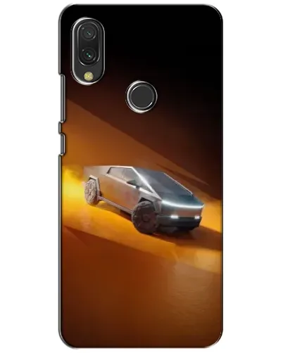 Чехол для Xiaomi Redmi 7 с картинкой «Cybertruck в пустыне»