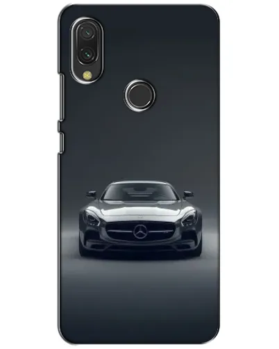 Чехол для Xiaomi Redmi 7 с картинкой «Mercedes на черном»