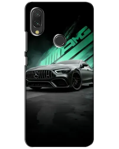 Чехол для Xiaomi Redmi 7 с картинкой «Темный Mercedes AMG»