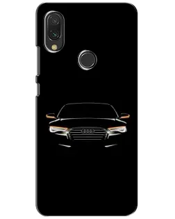 Чехол для Xiaomi Redmi 7 с картинкой «Audi — ночной контур»