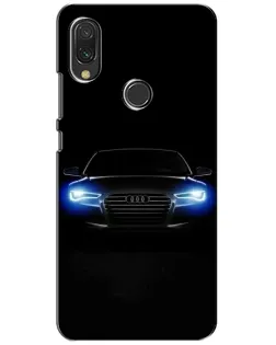 Чехол для Xiaomi Redmi 7 с картинкой «Audi в неоне»