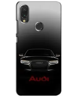 Чехол для Xiaomi Redmi 7 с картинкой «Audi — градиентный контур»
