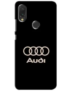 Чехол для Xiaomi Redmi 7 с картинкой «Audi — золотой логотип»