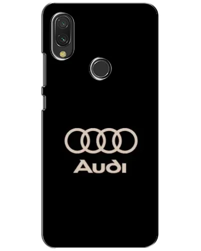 Чехол для Xiaomi Redmi 7 с картинкой «Audi — золотой логотип»