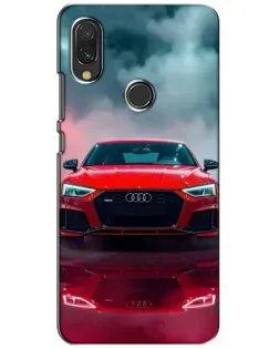 Чехол для Xiaomi Redmi 7 с картинкой «Audi RS — красный стиль»