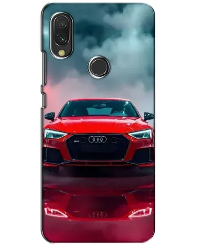 Чехол для Xiaomi Redmi 7 с картинкой «Audi RS — красный стиль»