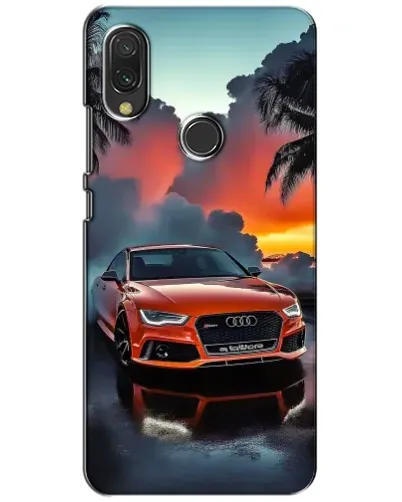 Чехол для Xiaomi Redmi 7 с картинкой «Audi — закат»