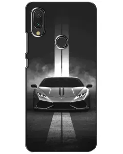 Чехол для Xiaomi Redmi 7 с картинкой «Lamborghini симметрия дорог»