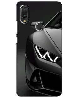 Чехол для Xiaomi Redmi 7 с картинкой «Lamborghini фары детализация»