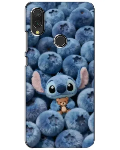 Чехол для Xiaomi Redmi 7 с картинкой «Стич и голубика»