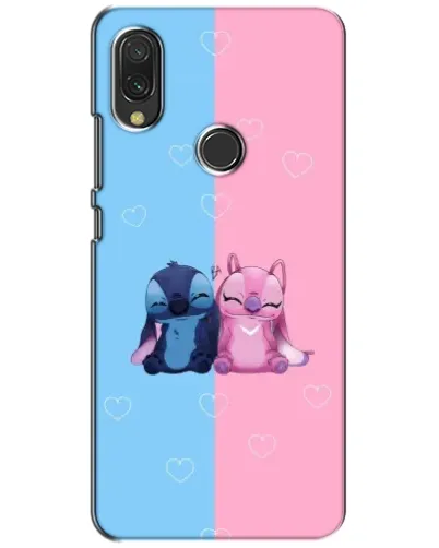 Чехол для Xiaomi Redmi 7 с картинкой «Stitch и Angel Love»
