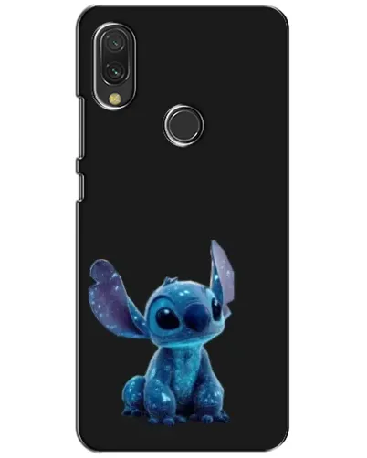Чехол для Xiaomi Redmi 7 с картинкой «Стич на черном»