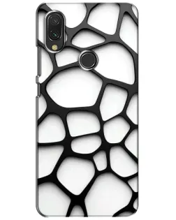 Чехол для Xiaomi Redmi 7 с картинкой «Белая объемная сетка» Чехол для Xiaomi Redmi 7 с картинкой «Белая объемная сетка»