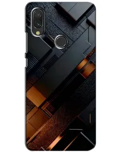 Чехол для Xiaomi Redmi 7 с картинкой «Черные геометрические блоки» Чехол для Xiaomi Redmi 7 с картинкой «Черные геометрические блоки»