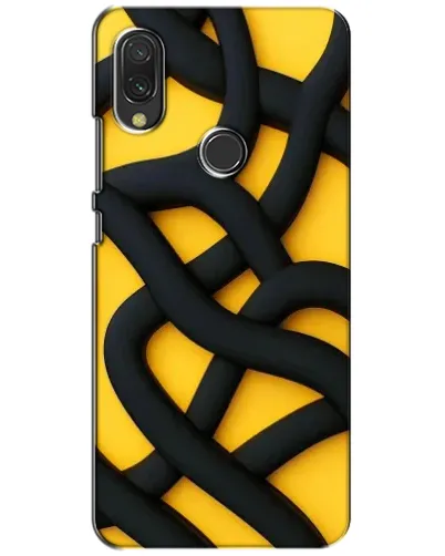 Чохол для Xiaomi Redmi 7 з картинкою «Чорне жовте переплетення» Чохол для Xiaomi Redmi 7 з картинкою «Чорне жовте переплетення»