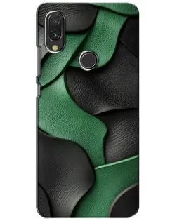 Чехол для Xiaomi Redmi 7 с картинкой «Зеленые кожаные волны» Чехол для Xiaomi Redmi 7 с картинкой «Зеленые кожаные волны»