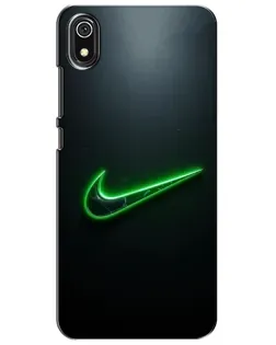 Чехол для Xiaomi Redmi 7A с картинкой «Неоновый контур Nike»