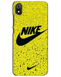 Чехол для Xiaomi Redmi 7A с картинкой «Желтый текстурный Nike»