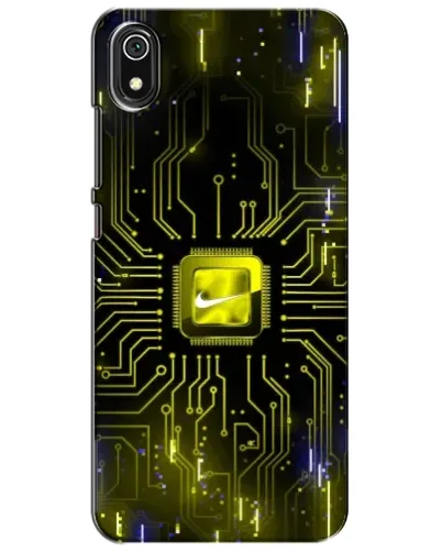 Чехол для Xiaomi Redmi 7A с картинкой «Nike — золотая искра»