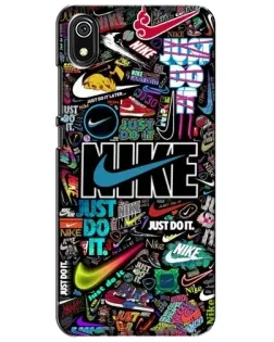 Чехол для Xiaomi Redmi 7A с картинкой «Яркий коллаж Nike»