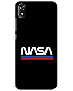Чехол для Xiaomi Redmi 7A с картинкой «NASA — классика Red Blue»