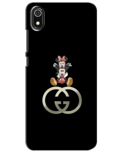 Чехол для Xiaomi Redmi 7A с картинкой «Минни Маус на лого»