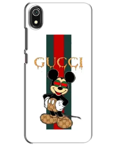 Чехол для Xiaomi Redmi 7A с картинкой «Микки Маус Gucci — полосы»