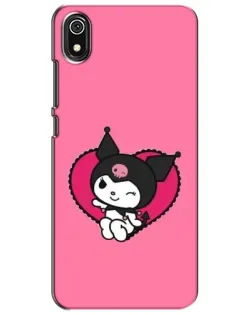 Чехол для Xiaomi Redmi 7A с картинкой «Kuromi — любовь в сердце»