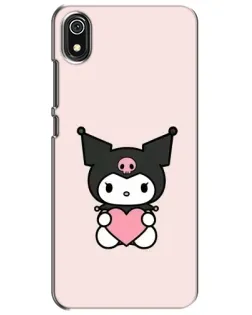 Чехол для Xiaomi Redmi 7A с картинкой «Kuromi и сердце»